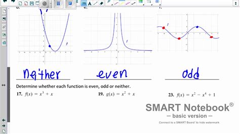 odd or even function.